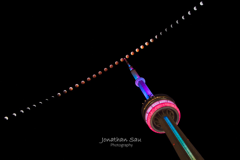Total Lunar Eclipse in Toronto, 2019