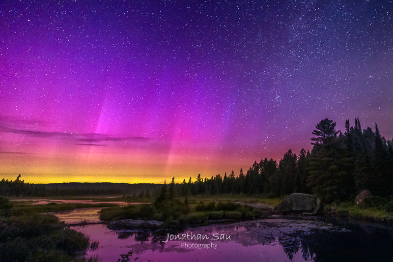 Northern Lights Reflection, Costello Creek