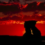 Hoodoo Silhouette at Sunrise
