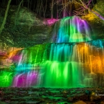 Illuminated Sherman Falls