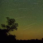 Perseid Meteor Shower and Air Glow