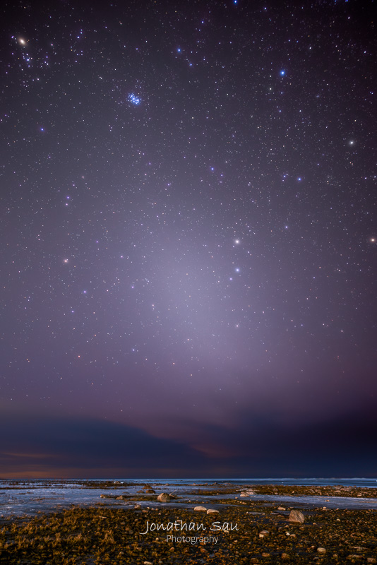 Zodiacal Light over Icy Lake Huron